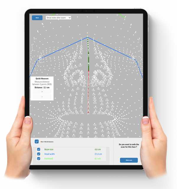 Analyse vue sur tablette