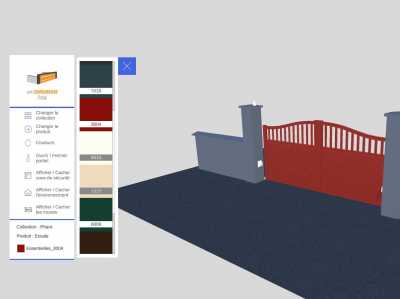 Choix des couleurs du portail