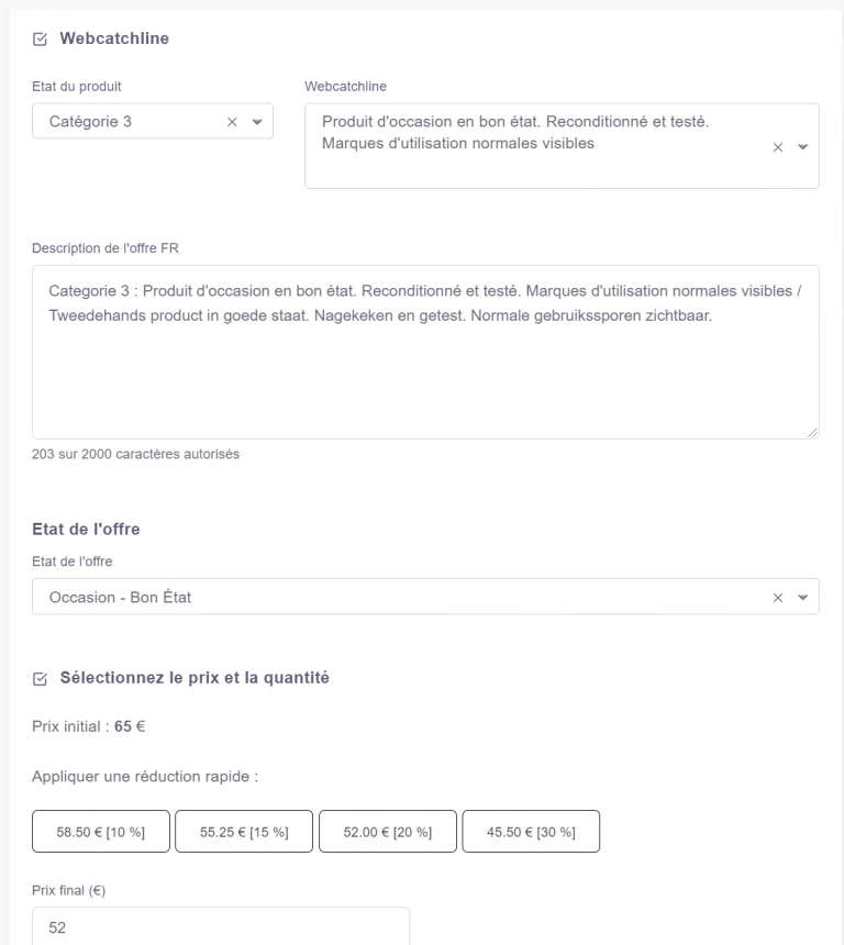 Récupérations des données