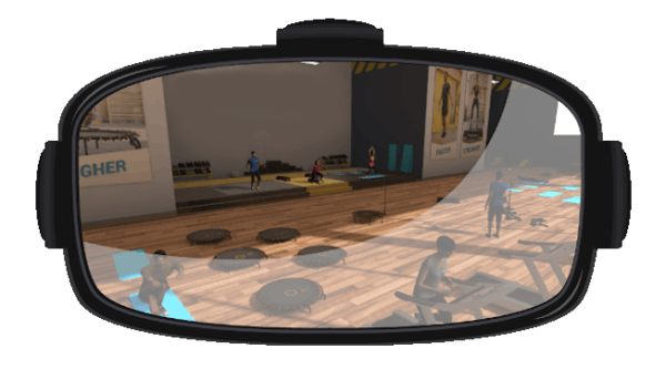 Casque VR salle de sport