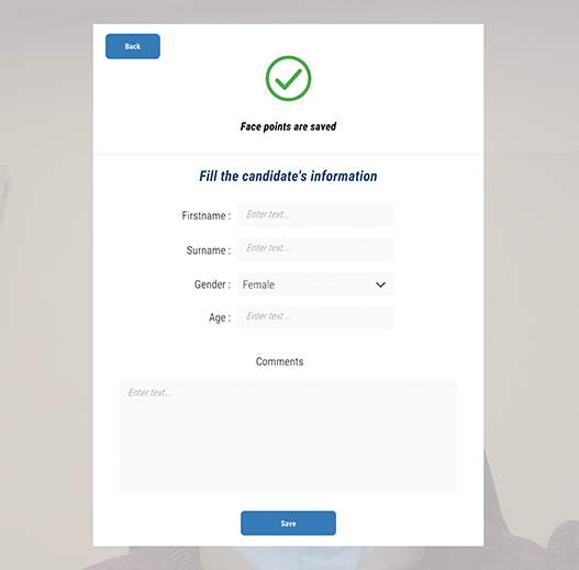 Formulaire sauvegarde des données